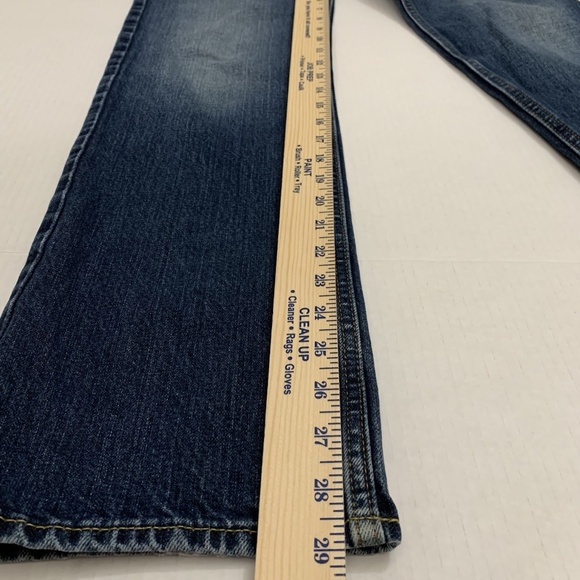 Abercrombie Jeans kids 16 28x29 Blue Dark Wash button Fly straight - Picture 8 of 12